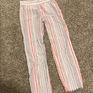 Linen like stripped comfy pants